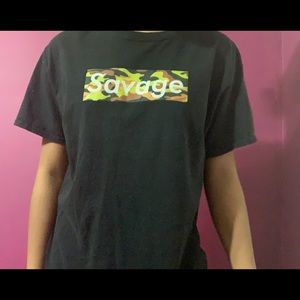 Black “savage” t-shirt
